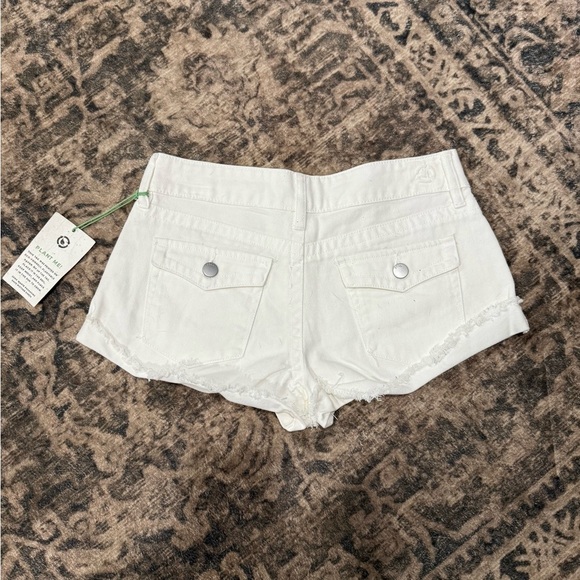 PTCL White Denim Shorts for Women SIZE 27 - Picture 10 of 12